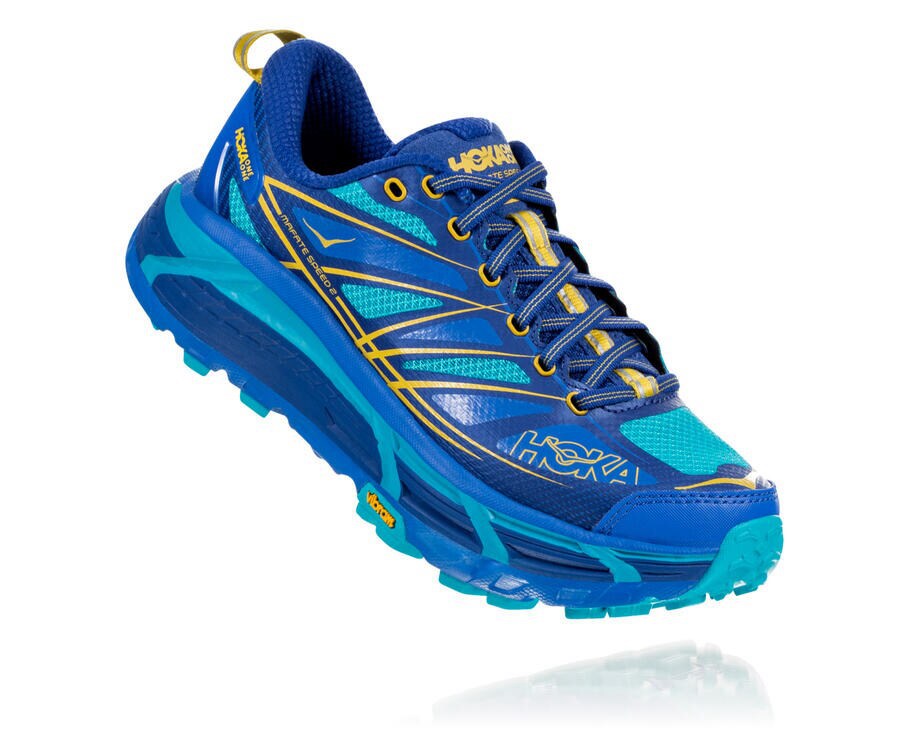 Hoka Australia One One Mafate Speed 2 - Womens Trail Shoes Blue - WBJLD-3468